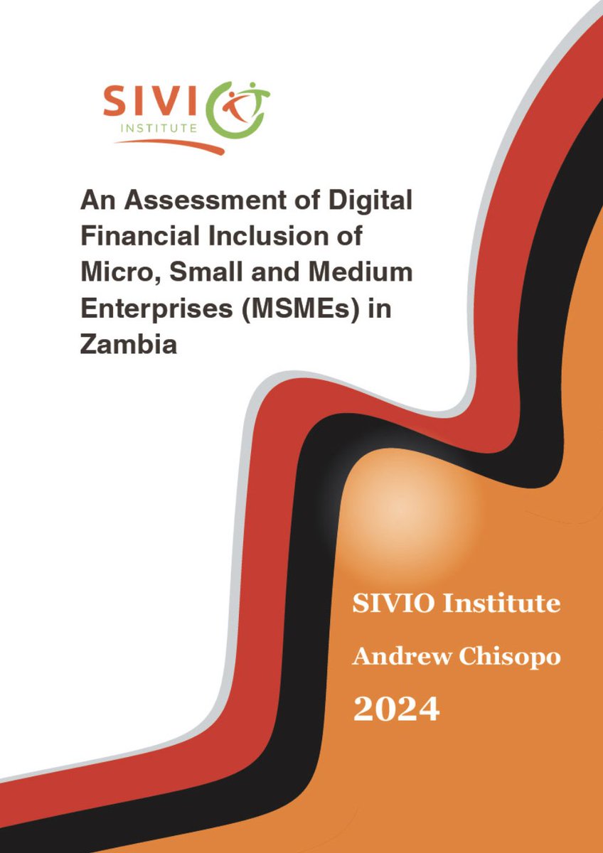 We have recently launched our second report on financial inclusion which is an 'Assessment of Digital Financial Inclusion of MSMEs In Zambia. Access our report here for more insights on the progress Zambia has made to promote financial inclusion:doi.org/10.59186/SI.LY…