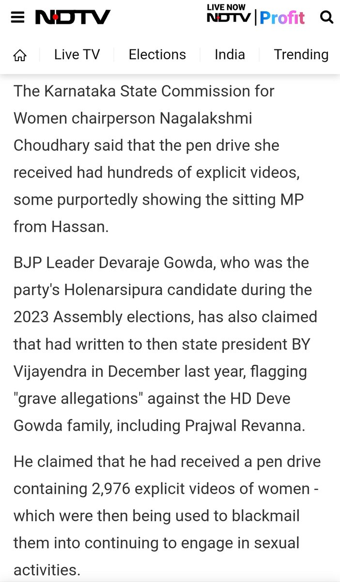 TWO THOUSAND NINE HUNDRED AND SEVENTY SIX VIDEOS !!!!!! 2976 Videos !!! Age of #PrajwalRevanna is just 33 If all of this is true, I am just imagining the number of women here. There's no way his seniors, other party members didn't know this. This is appalling