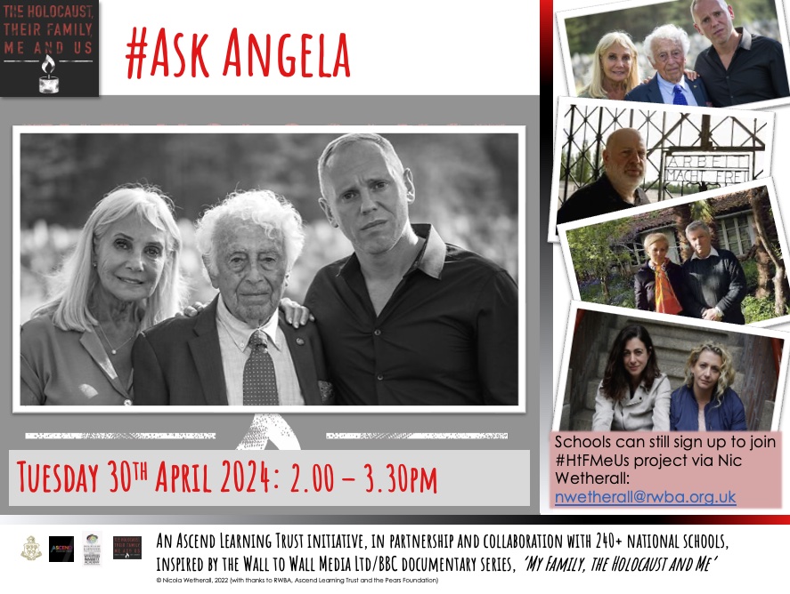 Following #AngelaandRobertsJourney as part of #HtFMeUs project? 
Last call for questions ahead of TODAY's, 2pm  #AskAngela session. 
This is a chance for students to ask Qs, gain new insights & enrich their project. 
Submit Qs & check Zoom link via Basecamp. 
RT @DTownsendNUSA
