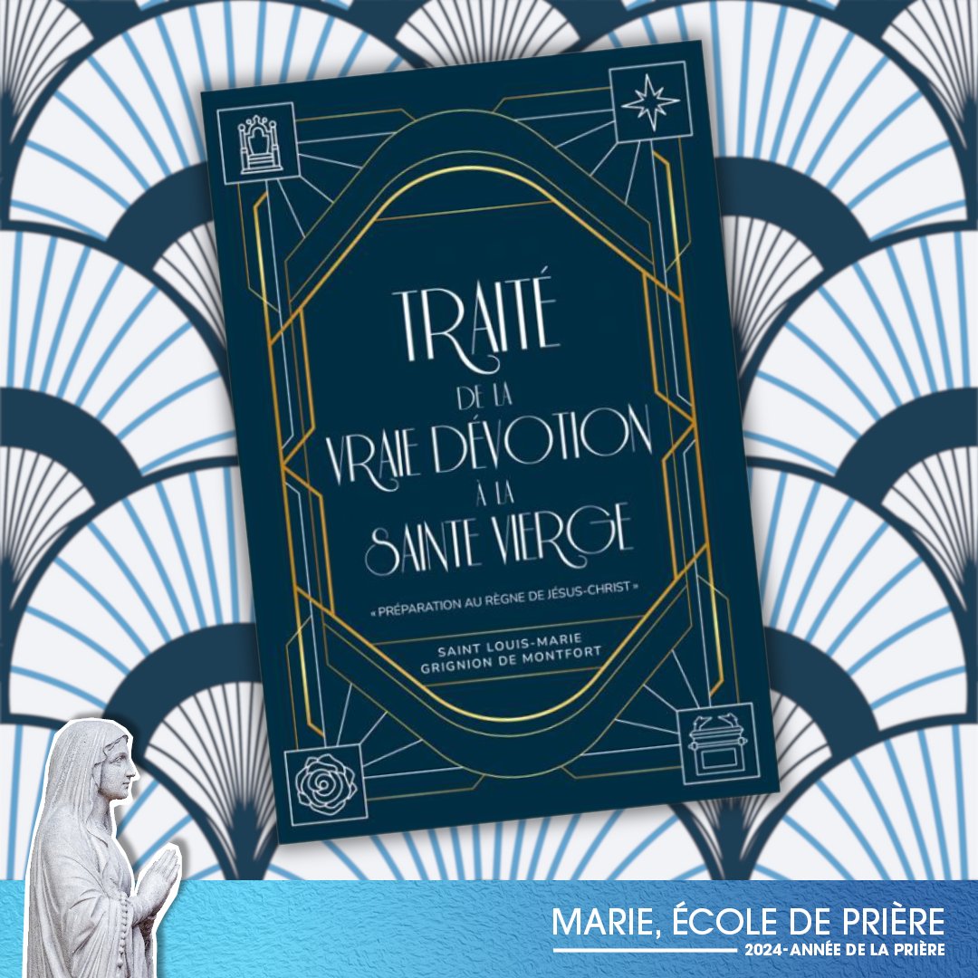 [MOIS DE MAI, MOIS DE MARIE 💙] #vendredilecture ✍️ Saint Jean-Paul II disait de ce traité : 'Grâce à saint Louis-Marie Grignion de Montfort, j’ai compris que l’authentique dévotion à la Mère de Dieu est véritablement christocentrique.' Et vous, que lisez-vous en mai ? 👀