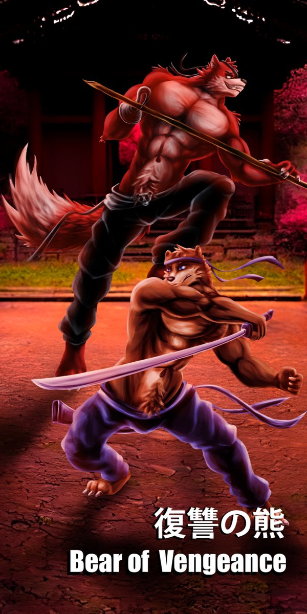 Lycanimation's tweet photo. Bear of Vengeance
Samurai Freddy and Foxy 🐻🦊
#fnaf #fivenightsatfreddys #ultimatecustomnight #fnafultimatecustomnight #fnaffreddy #fnaffoxy #freddy #foxy #freddyfazbear #foxythepirate #samuraifoxy #samuraifreddy #muscle #muscular #furrybara https://t.co/F0ouHDTu9o
