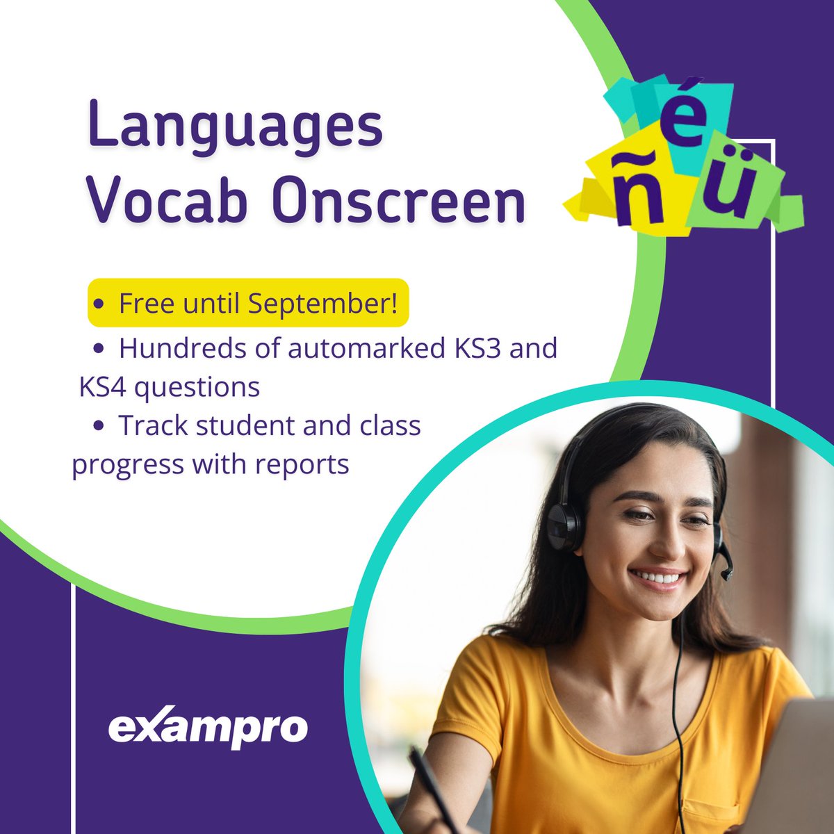 📢 Calling all #Languages teachers! Give your students a head start with our new Languages Vocabulary Onscreen resource for the new @AQA GCSE specifications. Find out more: exampro.co.uk/languages/#ons…