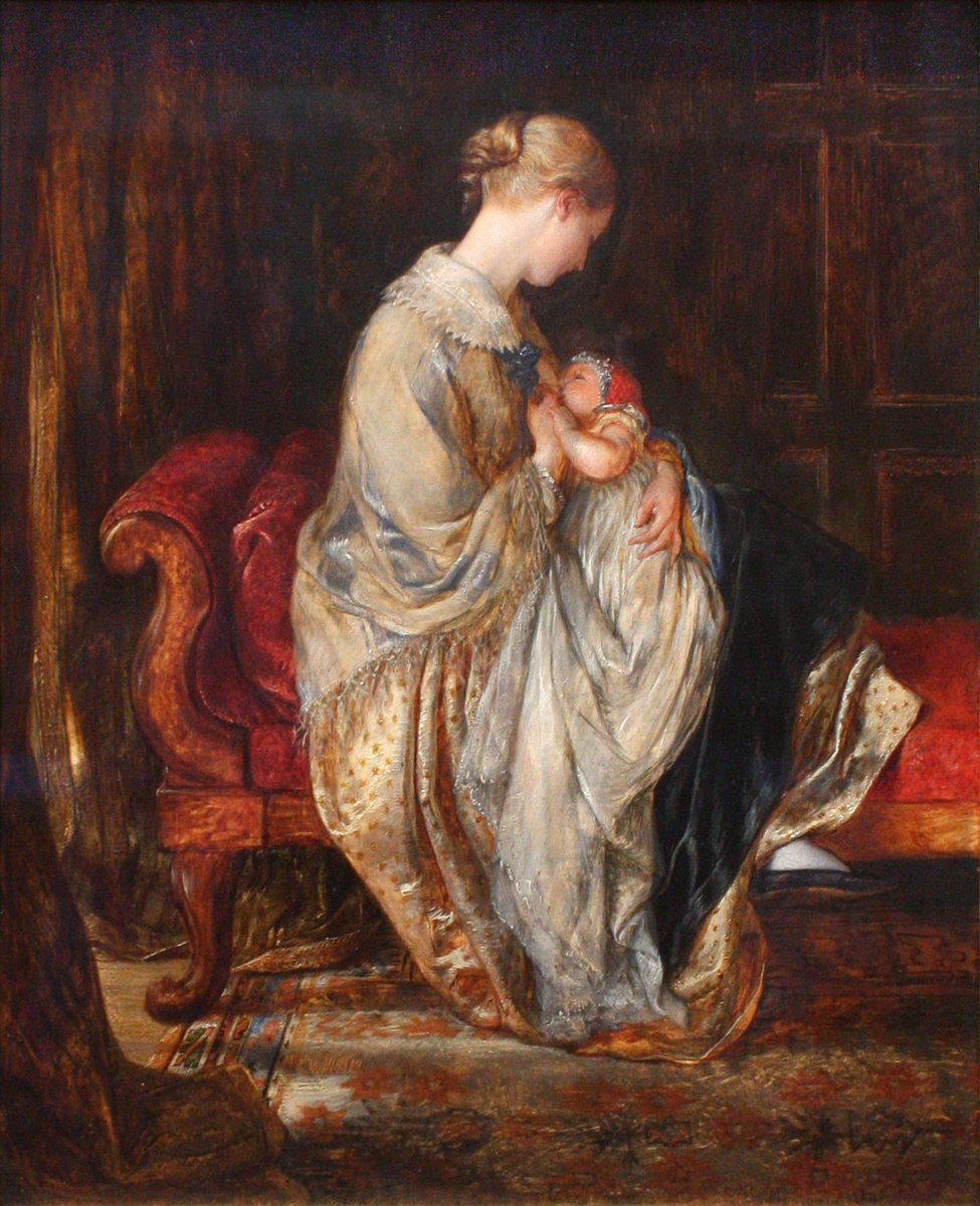 @Petra71301259 Mother's love❤️ Charles West Cope, The Young Mother, 1845