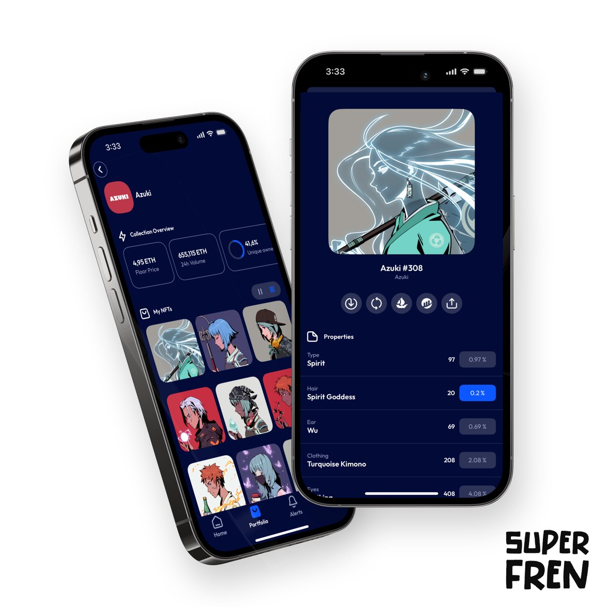 gm <a href="/Azuki/">Azuki</a> frens 👋

Azuki #308 just sold for 70 $ETH ($214K).

Here's how the Spirit Goddess #Azuki looks like on Super Fren app, our super fast, multi-wallet #NFT portfolio tracker. Make sure to check your NFTs on Super Fren, too.

👉 apps.apple.com/us/app/super-f…
