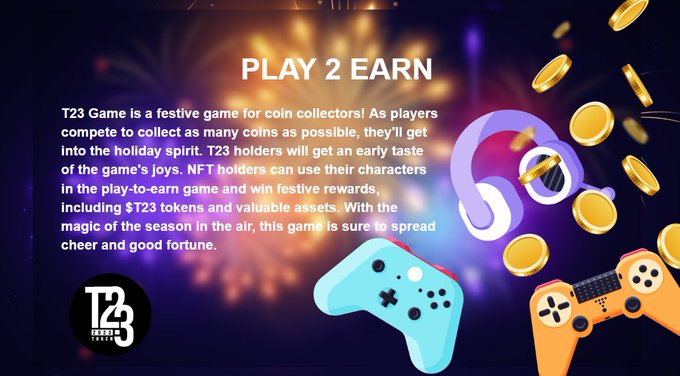 Find your path, confront enemies
and reap $T23 rewards.💰💸

Unveil joy and prosperity through $T23 #P2E game.
Empowering players to earn real-world value.

Don't miss out- join the adventure:
🎉t23.info/game 🎉
#P2EGaming #TradingTools #cryptogames