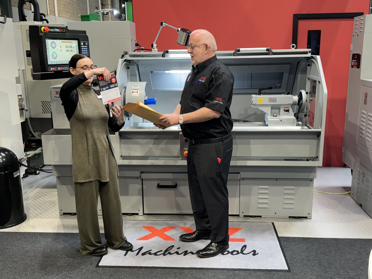 xyzmachinetools's tweet image. The winner of our competition at MACH was drawn by MACH Project Manager - Nicola Harrison.

Jason Worrall from Image Wheels won a huge £10,000 off any NEW CNC machine and has placed an order for the XYZ RLX 555 1m.

Congratulations Jason! 🎉
#xyzmachinetools #winwithxyz #mach2024