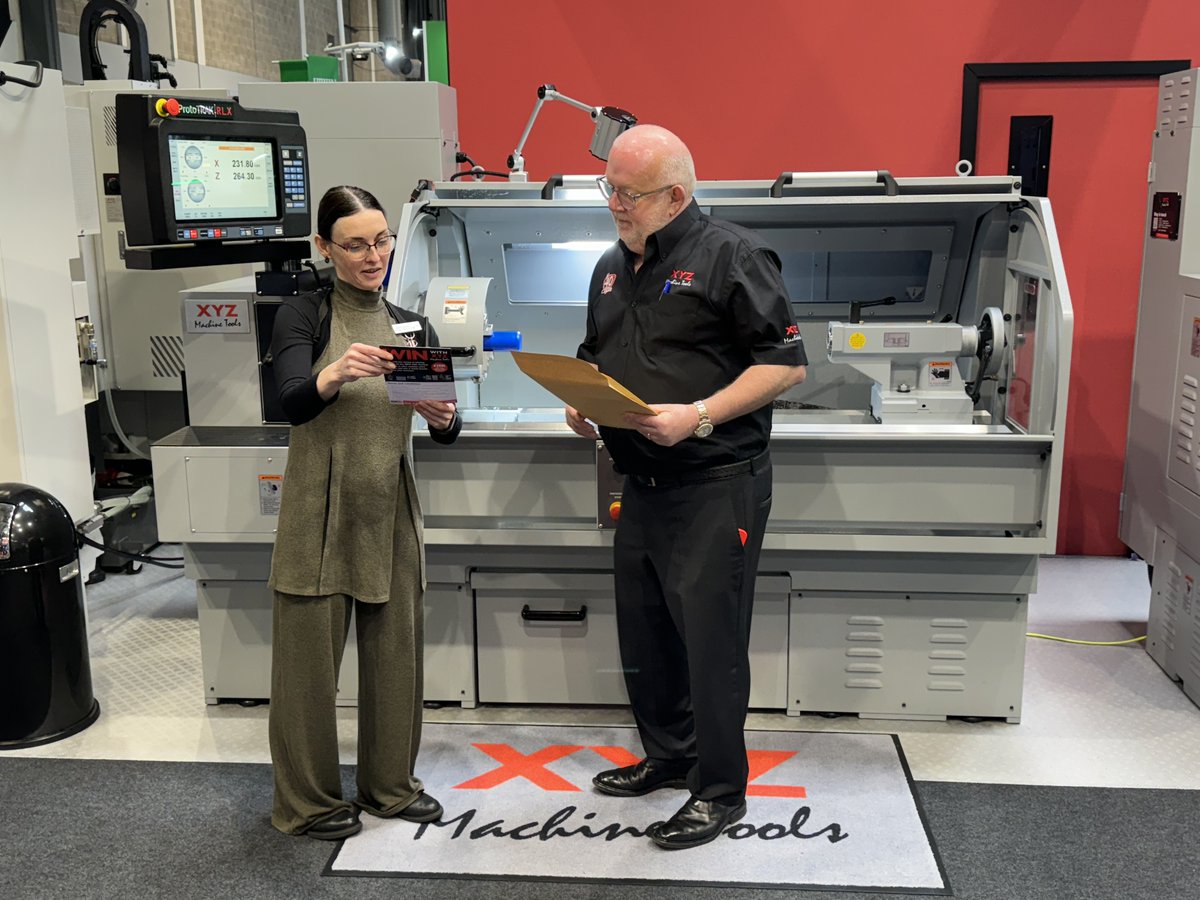 xyzmachinetools's tweet image. The winner of our competition at MACH was drawn by MACH Project Manager - Nicola Harrison.

Jason Worrall from Image Wheels won a huge £10,000 off any NEW CNC machine and has placed an order for the XYZ RLX 555 1m.

Congratulations Jason! 🎉
#xyzmachinetools #winwithxyz #mach2024