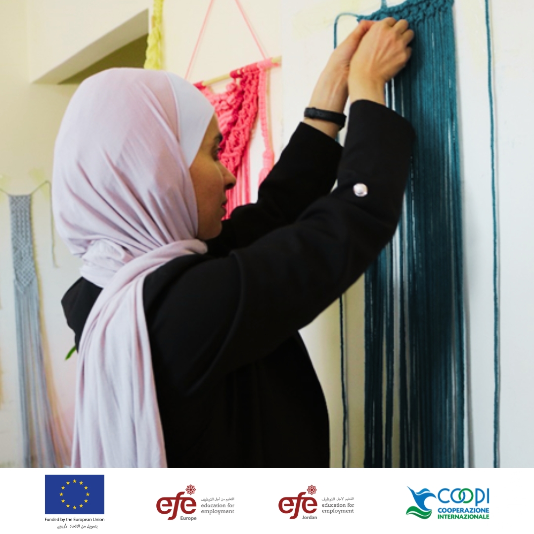 EFE’s training in the handcrafts sector in 🇯🇴 prepares functionally diverse #youth to develop their skills so they can produce unique handmade artisanal objects.

The EU-funded #B_LIEVE programme is led by EFE-Europe & implemented by @EFE_jor and @COOPI 

#disabilityawareness