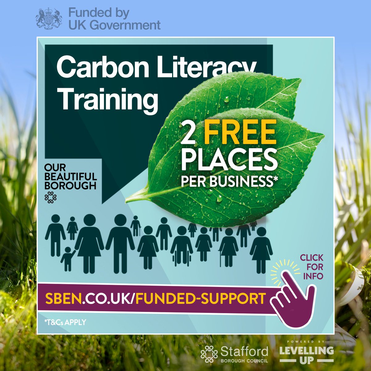 To help reduce costs and carbon footprint at the same time, Staffordshire Business & Environment Network #SBEN are offering Staffordshire based businesses FREE Carbon Literacy Training. In-person and online options: tinyurl.com/54cr63mw #CorporateEvents #OurBeautifulBorough