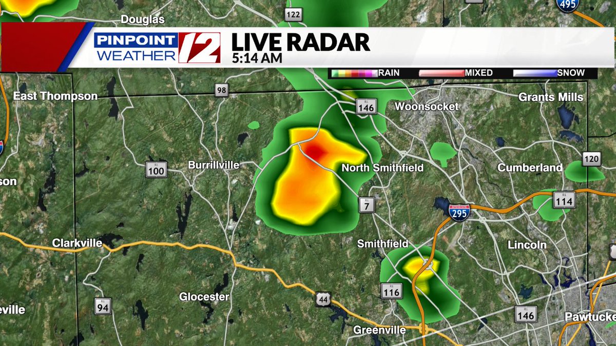 Some rumbles of thunder over Westport/Little Compton as a t'storm scoots across Buzzards Bay. A developing thunderstorm is moving across northern Rhode Island.