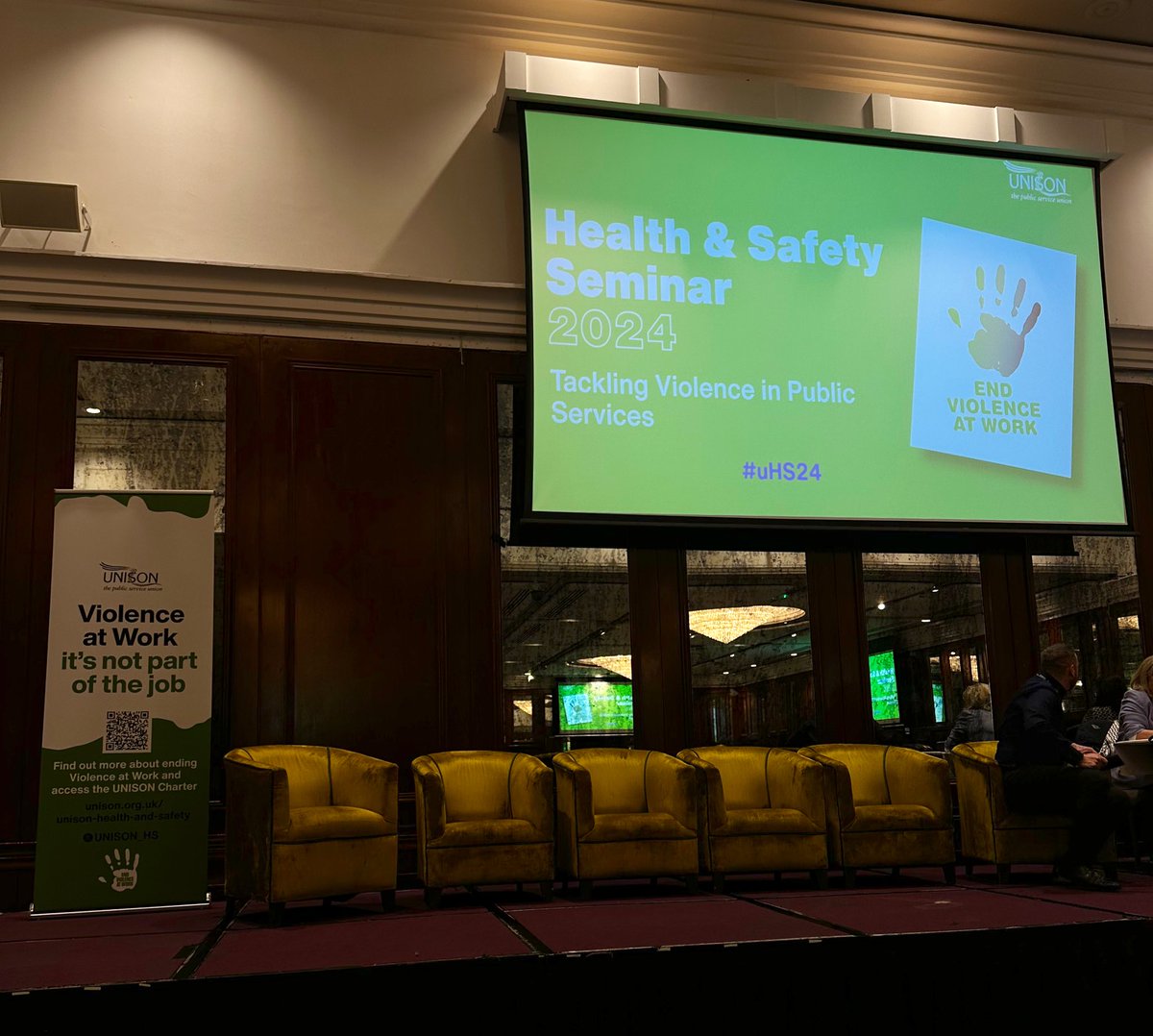 In Belfast this morning for @unisontheunion’s Health and Safety seminar. We are kicking off with a discussion about violence at work #UHS24