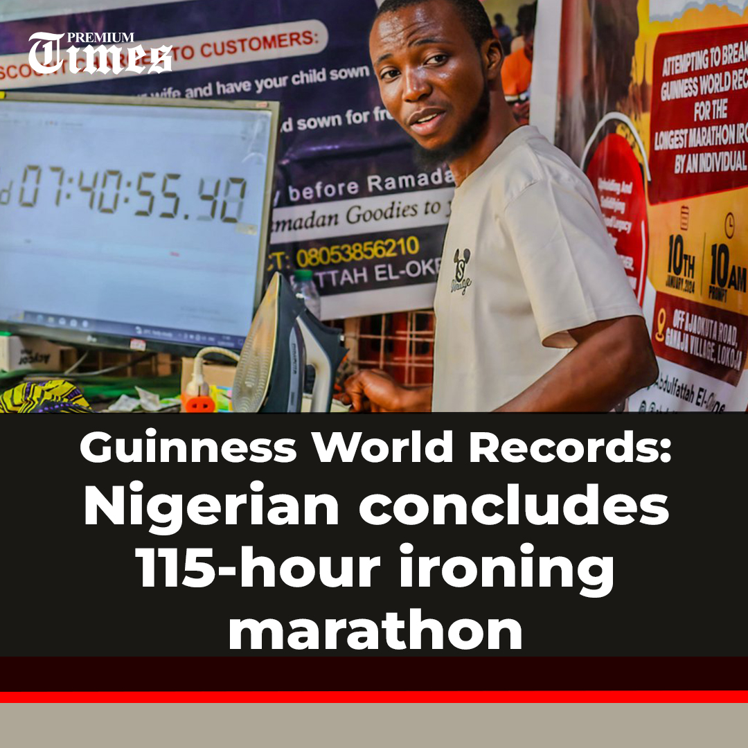 On Monday, Zahani Kuma, aka Mr Reliable, a Nigerian fashion entrepreneur, completed a 115-hour ironing marathon in a bid to set a new Guinness World Record (GWR). Gareth Sanders, a cleaning company manager in Bristol, UK, achieved the longest marathon ironing, 100 hours, from 26…