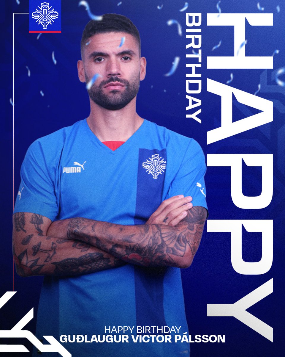 🎂 Guðlaugur Victor Pálsson fagnar 33 ára afmæli sínu í dag! 🎉 Til hamingju með daginn! Happy 33th birthday to Guðlaugur Victor Pálsson! #fyririsland