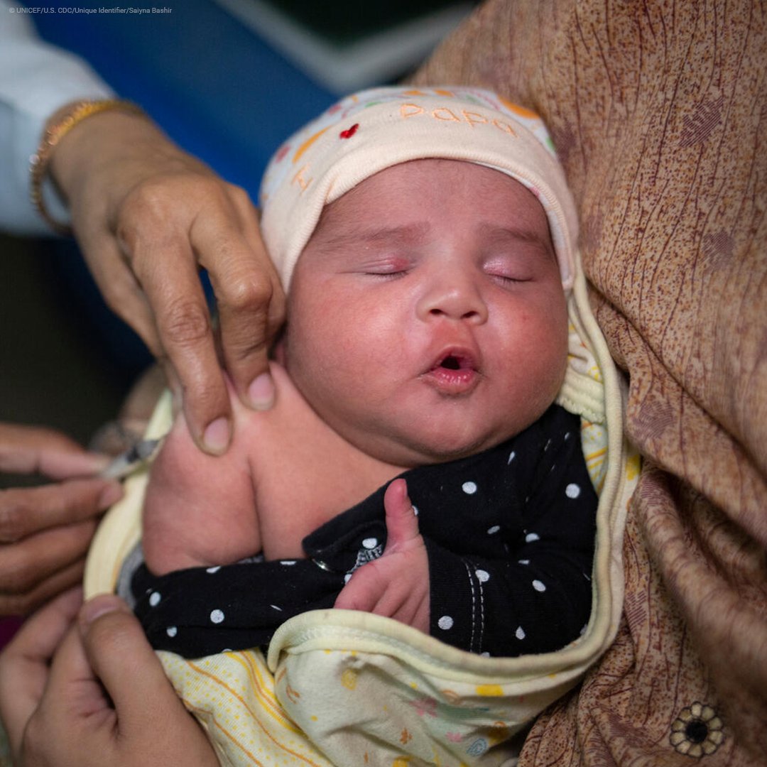 #Throwback to last year when little Mirha from #Pakistan got her BCG vaccine. It gave her a shot at a healthier future. And that’s why it’s critical to continue to invest in vaccines. #HumanlyPossible