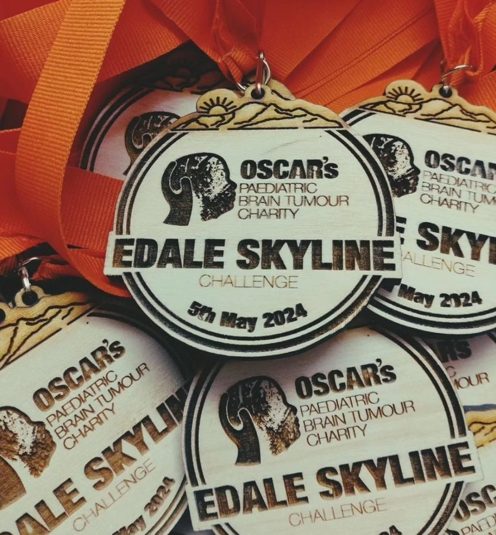 The Edale Skyline medals are ready, lovingly crafted and donated by Oak Bloke in York. After 21.5 miles and 7 peaks on Sunday, these will be very welcome for our amazing walkers Help them in their fundraising at: justgiving.com/campaign/edale…