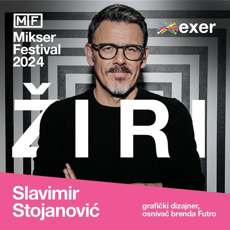 🖌️Mikser x Exer Art žiri!
⚡️ Slavimir Stojanović - grafički dizajner, ilustrator, vizuelni umetnik i kreativni direktor!
🏆 Dobitnik je preko 300 međunarodnih priznanja, osnivač je Futro lajfstajl brenda…
🌸 Konkurs je otvoren do 9. maja✨
👉🏻mikser.rs/exerart2024/ 👏🏻