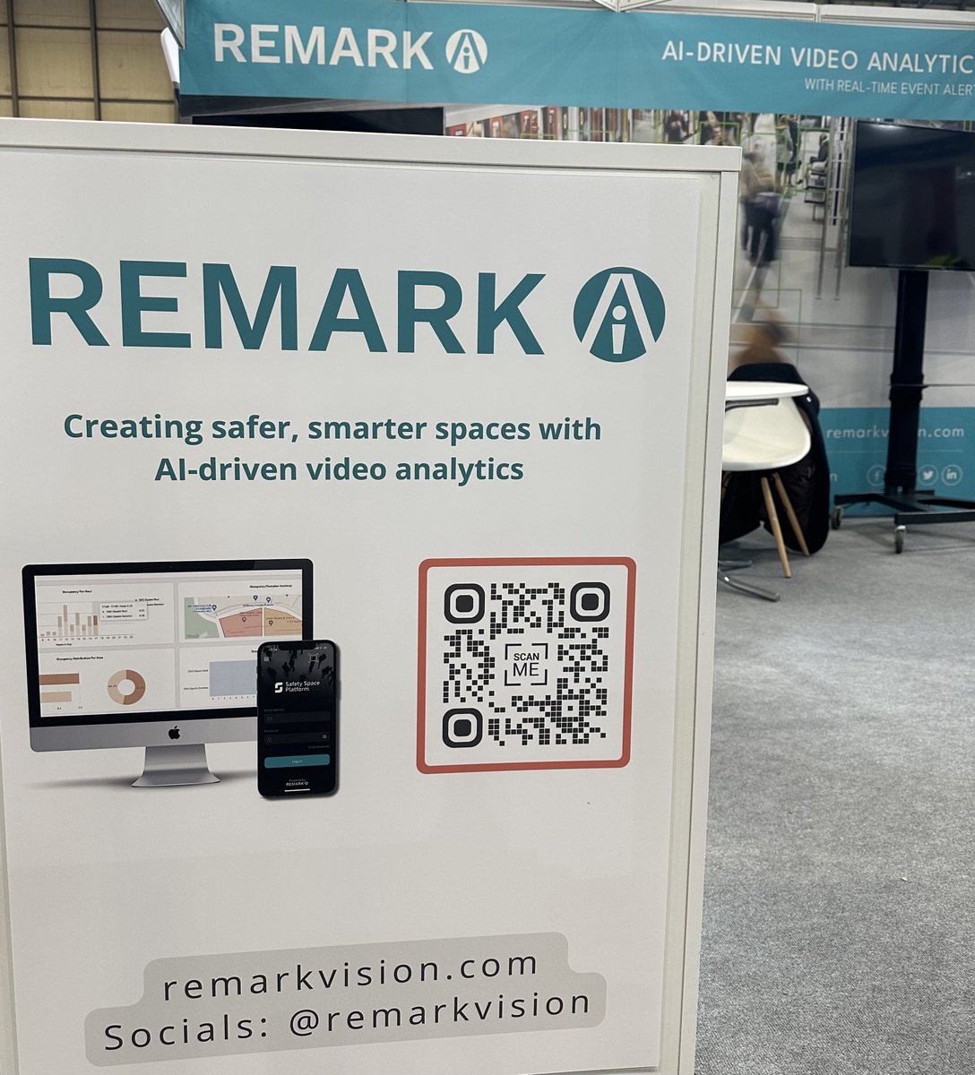 While you’re here, don’t forget to speak to any member of our team about how AI is turning video footage into actionable insights to quickly identify and addressing incidents and anomalies.  #Thesecurityevent #videoanalytics #ai @RemarkHoldings  @RemarkVision  STAND 5/L100