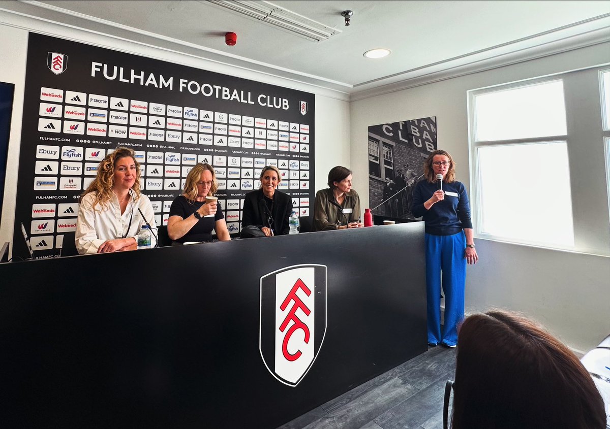 Kicking off the Women’s Health Summit @FulhamFC, with a star lineup & a range of topics from #hormonalhealth, #nutrition to #mentalhealth. Thanks to @WomeninFootball for putting this together. #femaleathletes #womenshealth #elevate #fulhamfc #mentalhealthinsports
