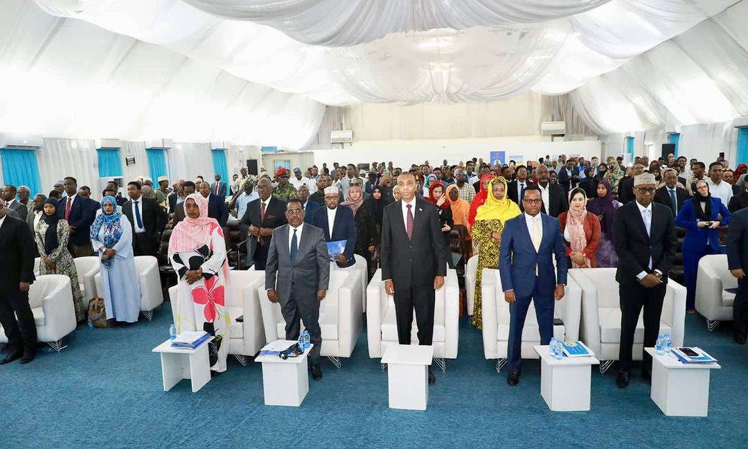 ina_aweys's tweet photo. The Prime Minister of the Federal Republic of Somalia, the Minister of Interior, Federal Affairs and Reconciliation and other federal leaders are now at the Launch of the National Reconciliation Framework. 

#NRF #NRF2024 https://t.co/B5TjVTA33j