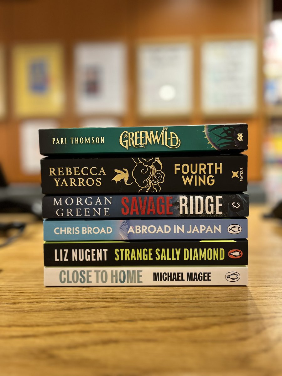 One more day with our April books of the month, let’s treasure it and thank the wonderful authors for a cracking month of literature! 

#closetohome #StrangeSallyDiamond #abroadinjapan #savageridge #fourthwing #greenwild