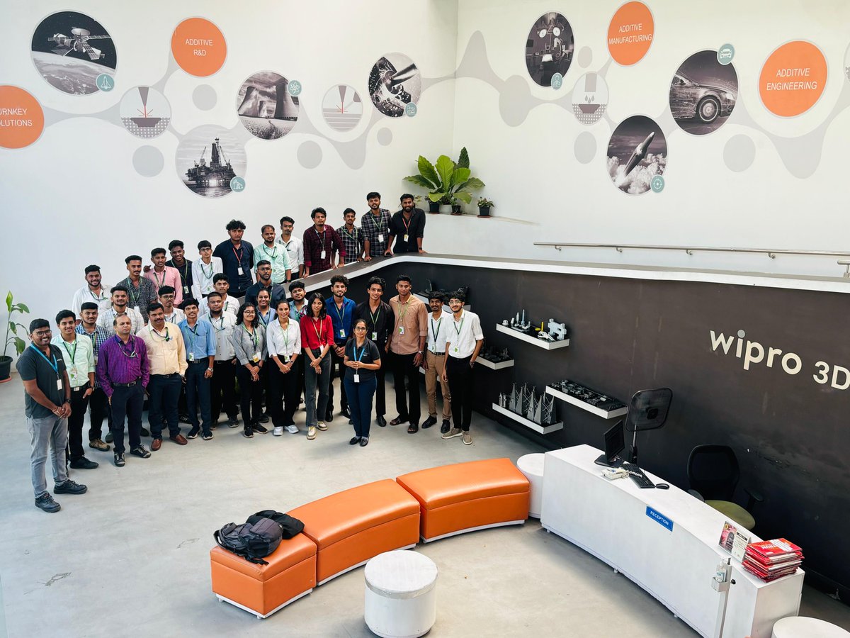 #Wipro3D hosted NMAM Institute of Technology students in dynamic training! The students' eagerness to explore the latest 3D printing technology was inspiring. Here's to nurturing #futureinnovators & the next generation of engineers!

#IndustrialVisit #AdditiveManufacturing