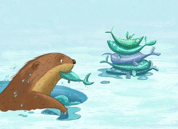 This is otter nonsense (ouch!) #illustration #characters #childrensbooks #kidlitart #picturebooks #drawing #illustrations #artwork #drawings #art