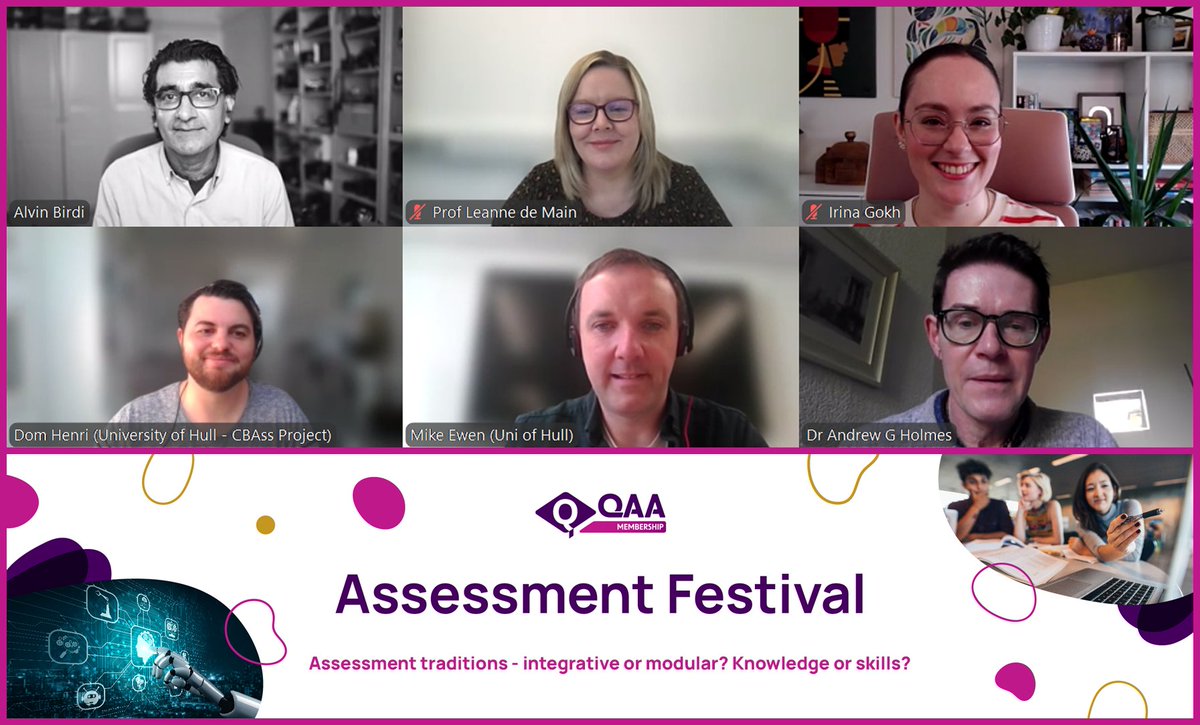 Today at #AssessFest, @UniOfHull, @dmuleicester and @BristolUni are sharing imaginative approaches to assessment design and feedback in block delivery, integrative and programmatic assessment, and competence-based education. Learn more about the projects: qaa.ac.uk/membership/col…