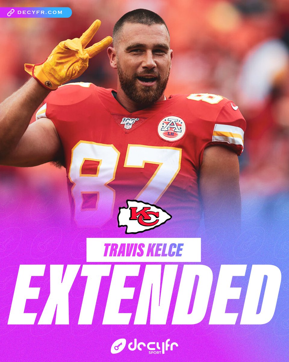 ICYMI: The @Chiefs have signed 9x Pro Bowler @tkelce to a 2-year contract extension worth $34.25 million, with $17 million guaranteed.

The deal makes Kelce the HIGHEST-PAID tight end in the NFL 💸

#Decyfr #NFL #ChiefsKingdom