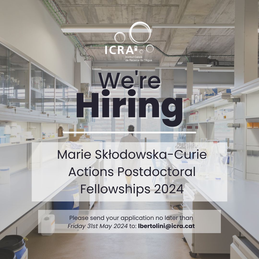 ⚠ WE ARE HIRING! 🔊 ICRA is looking for researchers of any nationality interested in developing collaborative applications for the Marie Skłodowska-Curie Actions Postdoctoral Fellowships call. 📢 Please send your application no later than 31/05/24 to: lbertolini@icra.cat #job