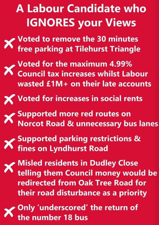 There's a poor culture at the Labour run council.  It can only get better if we have change.  We need decent, honest people representing us and not a council who struggles with the very basics.  #rdguk 🤡🥀