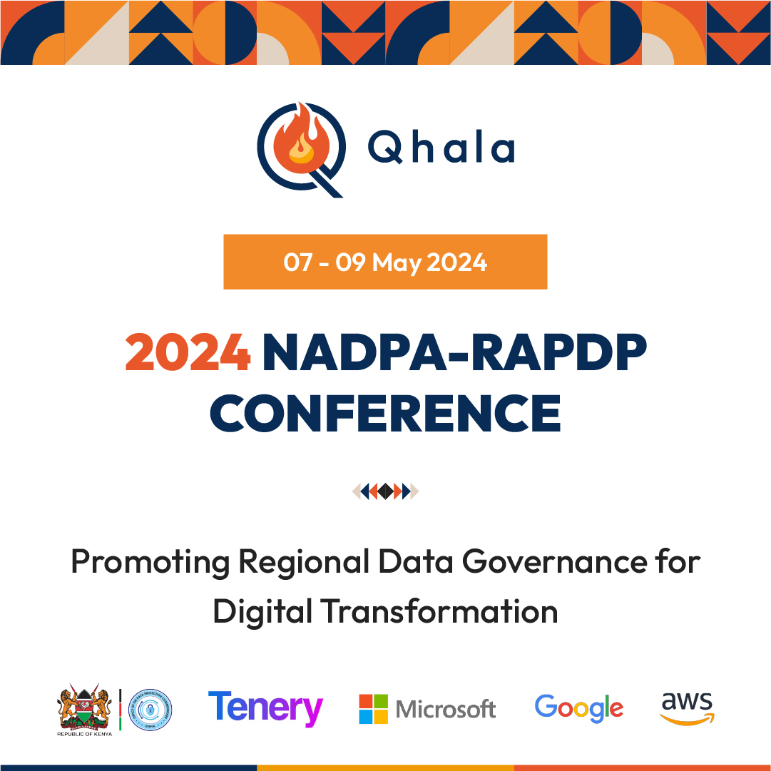 During the 2024 NADPA-RAPDP Conference themed “Promoting Regional Data Governance for Digital Transformation’’ Qhala in partnership with @ODPC_KE , @Microsoft and @TeneryResearch will be leading a panel discussion titled