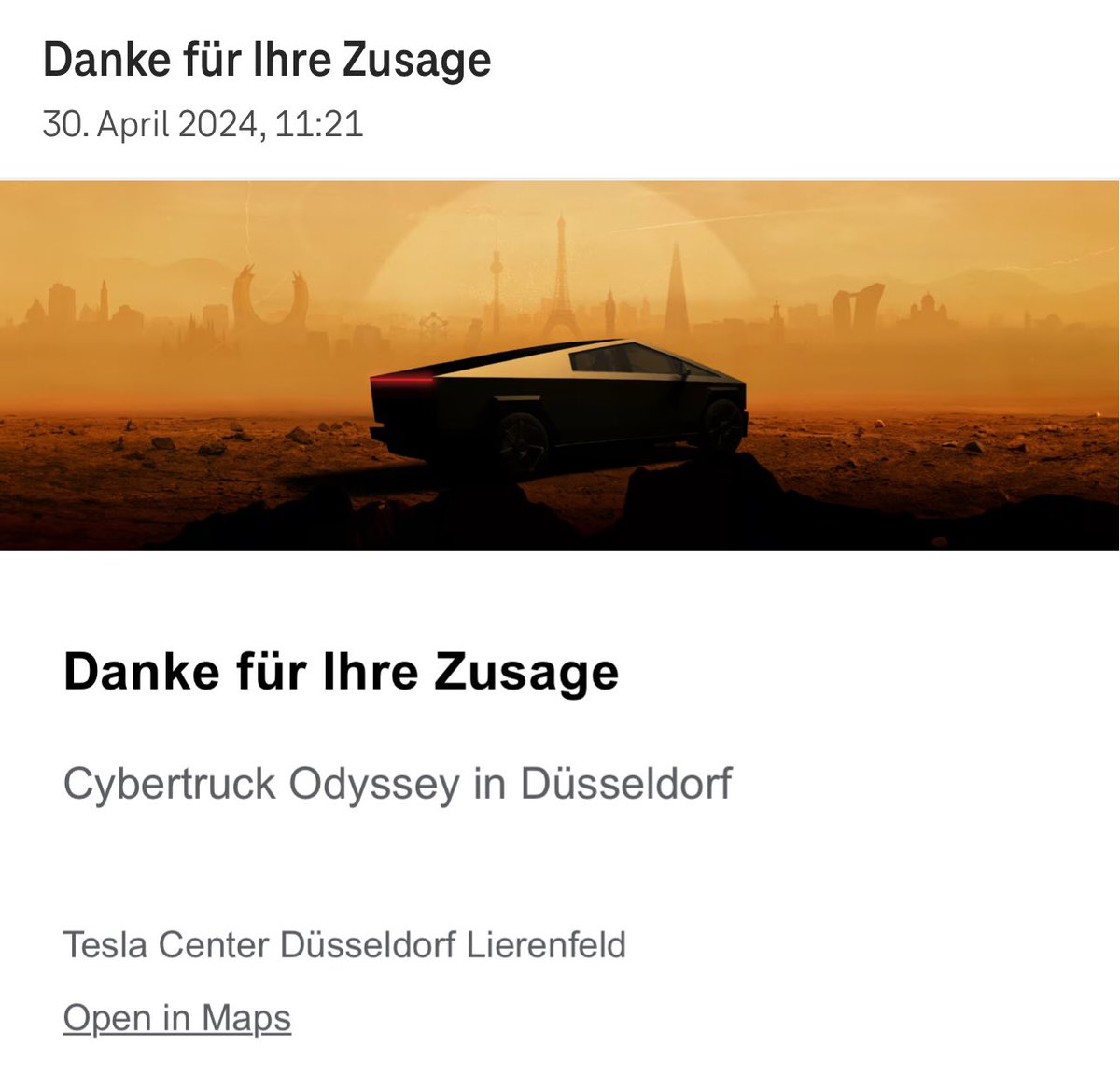 Tut mir Leid liebes Tesla Team Düsseldorf, aber ich muss euch nerven.😁