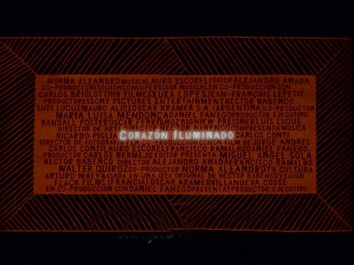 Corazón iluminado (Hector Babenco,1998) #Intro #Película #Cine