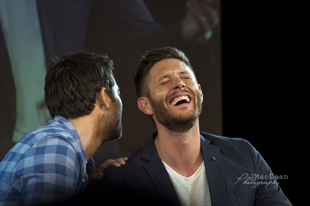 Jensen has one of the dirtiest minds, yall just wouldn’t know bc he only lets himself out like that when he’s w/misha, when he’s with jarhead, he has to act like this grumpy man with no sense of humour. I promise you, Jensen isn’t some virginal child. Unicorn laughs would be had.