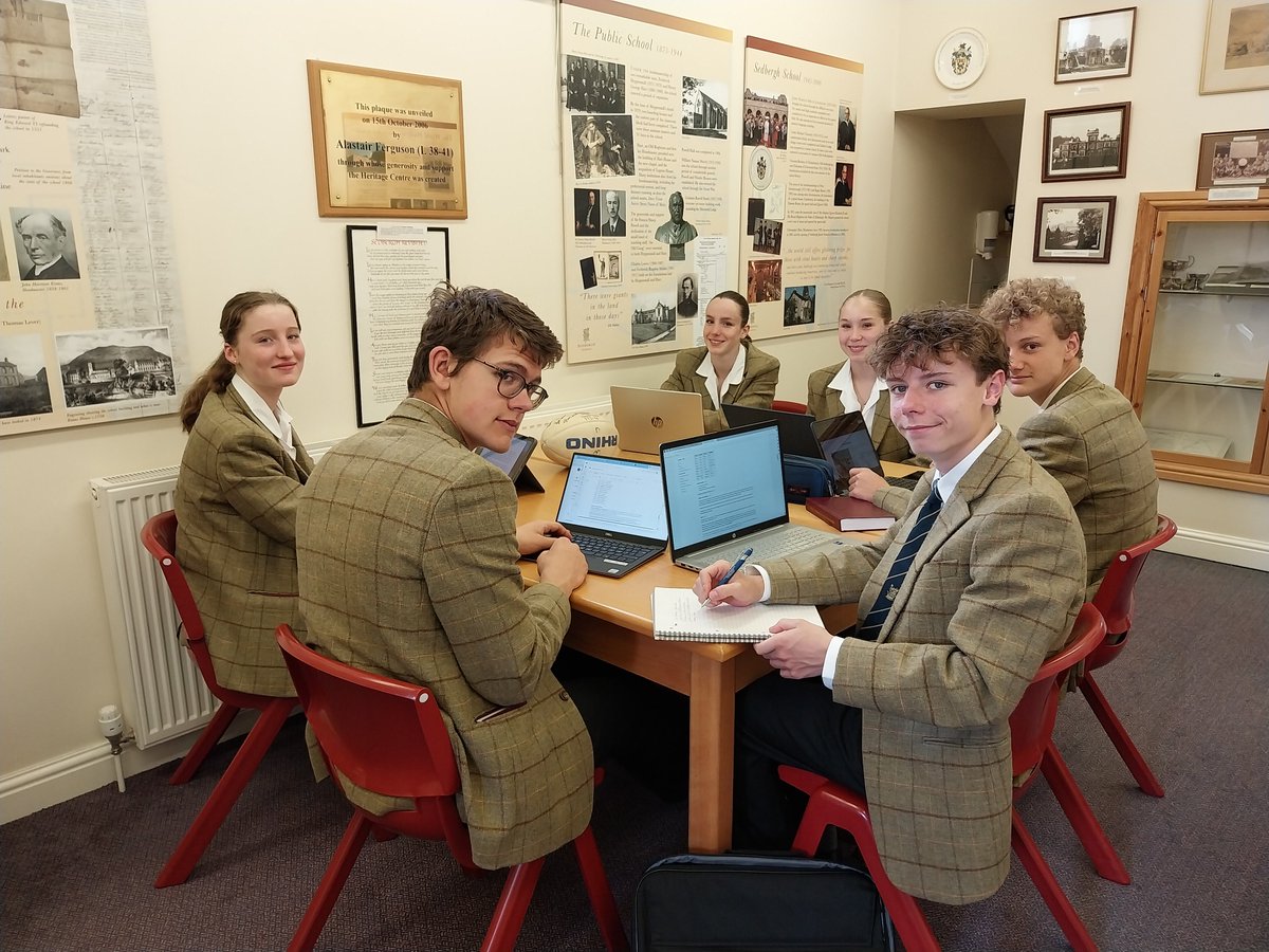 What a pleasure this week to work with our Year 10 pupils researching elements of @SedberghSchool history. Their chosen topics include boarding houses, The Wilson Run, Adam Sedgwick and Sedbergh's founder Roger Lupton. Looking forward to seeing the presentations @Sed_Academic