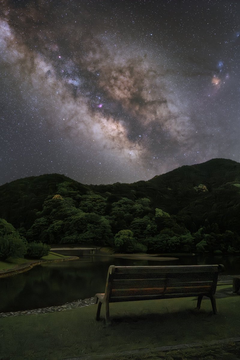 特等席で観る天の川が格別でした