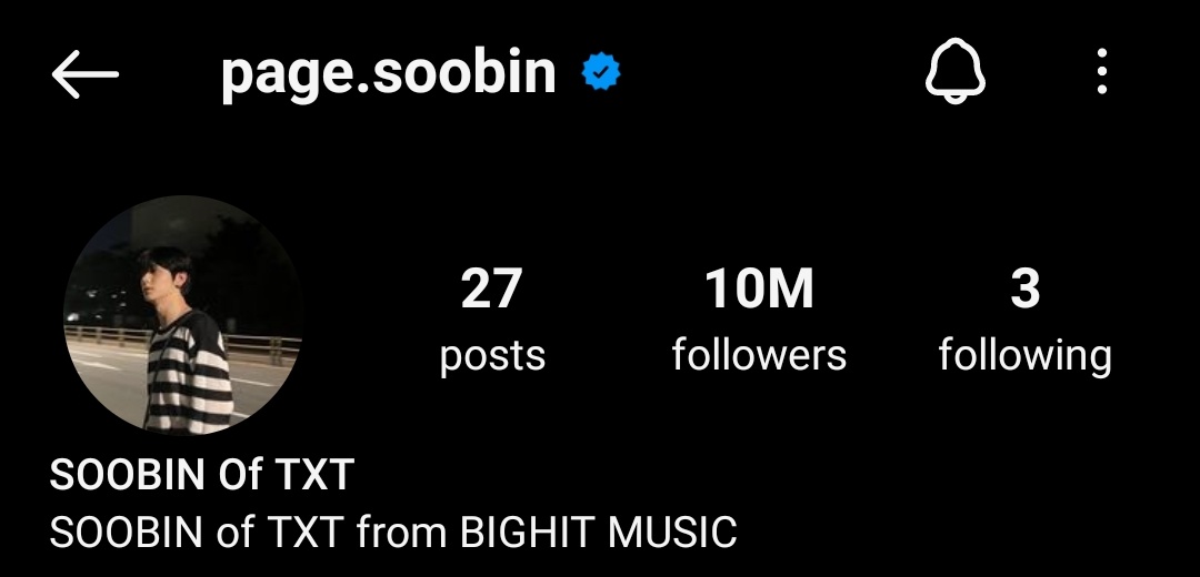 INSTAGRAM | 240430 #SOOBIN has now surpassed 10,000,000 followers on Instagram! 🥳 PAGE.SOOBIN 10M FOLLOWERS #10MPagesForSoobin #SOOBIN #TOMORROW_X_TOGETHER