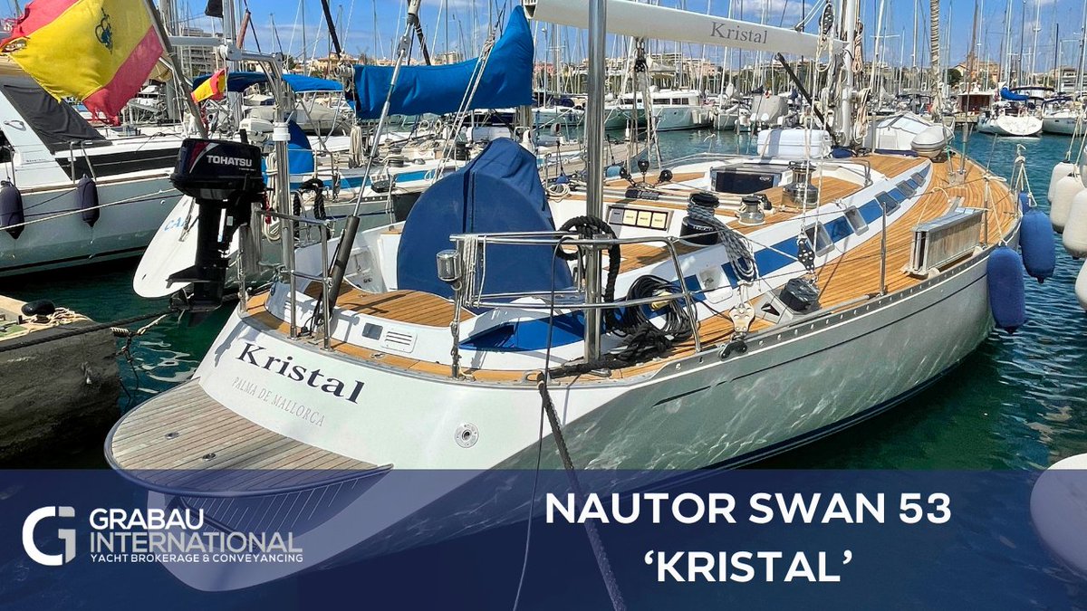 Check out the 1987 Nautor Swan 53 'KRISTAL' - For sale with Grabau International.

youtu.be/61Inajc51n8

#yachtbrokerage #yachtsales #boatsales #luxuryyacht #yachtsforsale #nautorswan #nautorswan53 #swan53 #germanfrers #performanceyacht #performancecruiser #bluewatercruiser