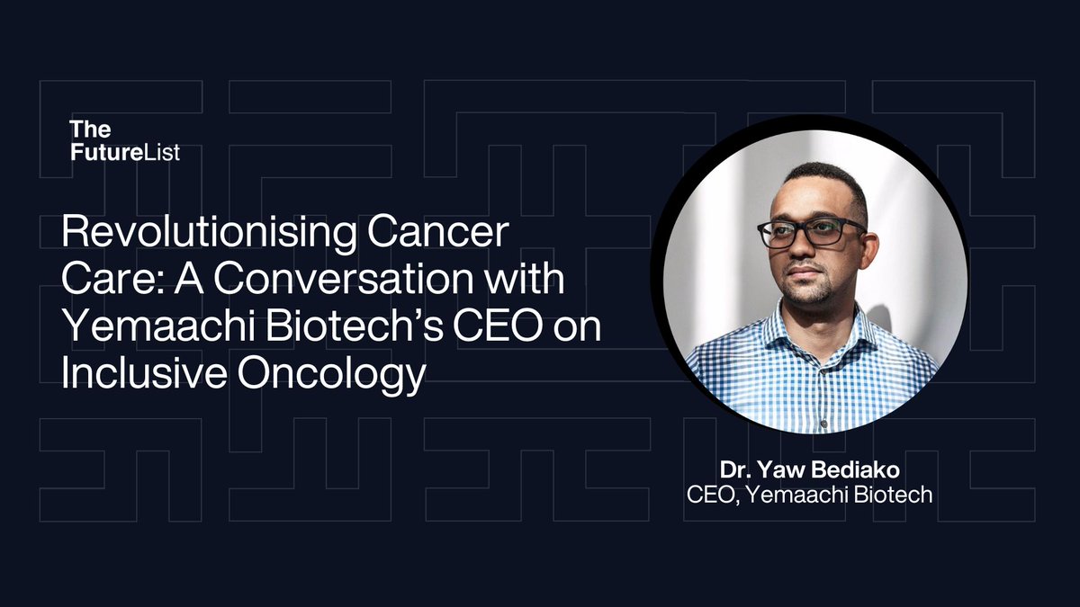 Discover how @YemaachiBio is revolutionising #cancer care through inclusive #oncology. Read our insightful conversation with their CEO, @YawBediako_, to uncover groundbreaking advancements in the field. #CancerCare #Oncology #Innovation. bit.ly/3y7NxE3