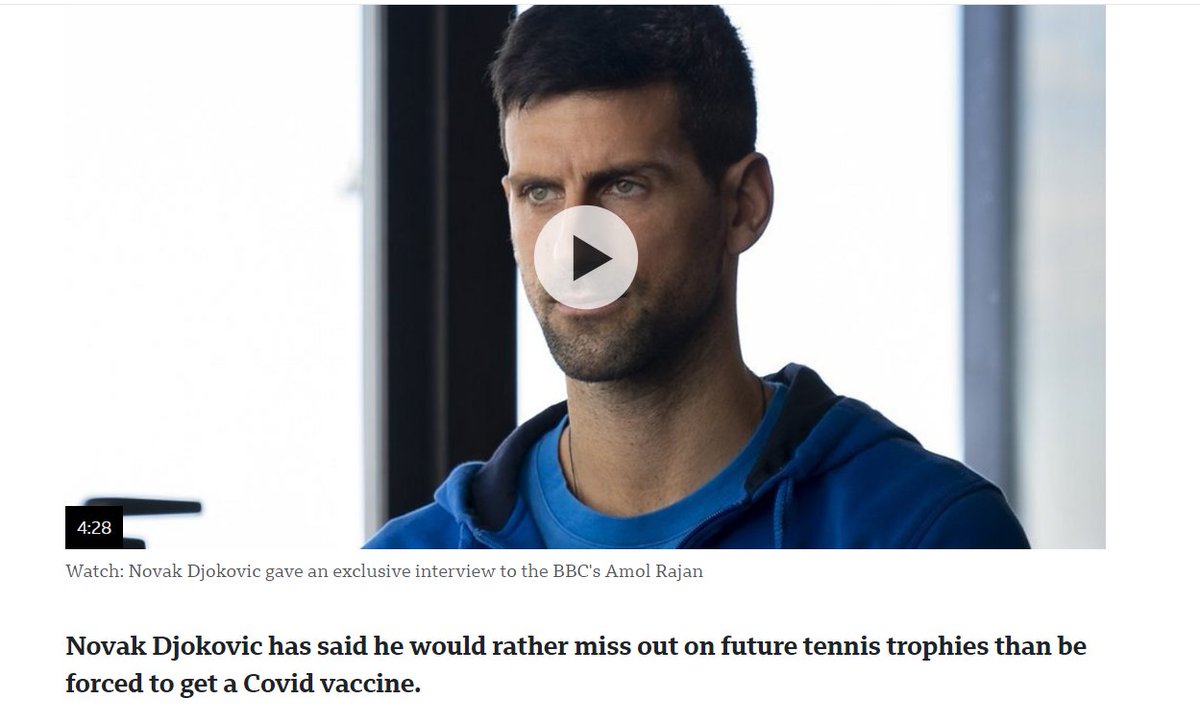 Novak Djokovic's point, which seemed childish and silly, is suddenly making a lot of sense now! #Covishield