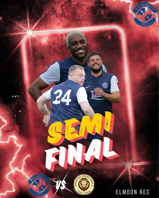 Semi final week for the lads, hopefully go one better than the last cup and reach a final…

All support welcome 🙌🏻

AFC Sheldon v Meadway 
Location - Damson Lane (Elmdon Heath rec)
KO - 10:30

UTS💙
