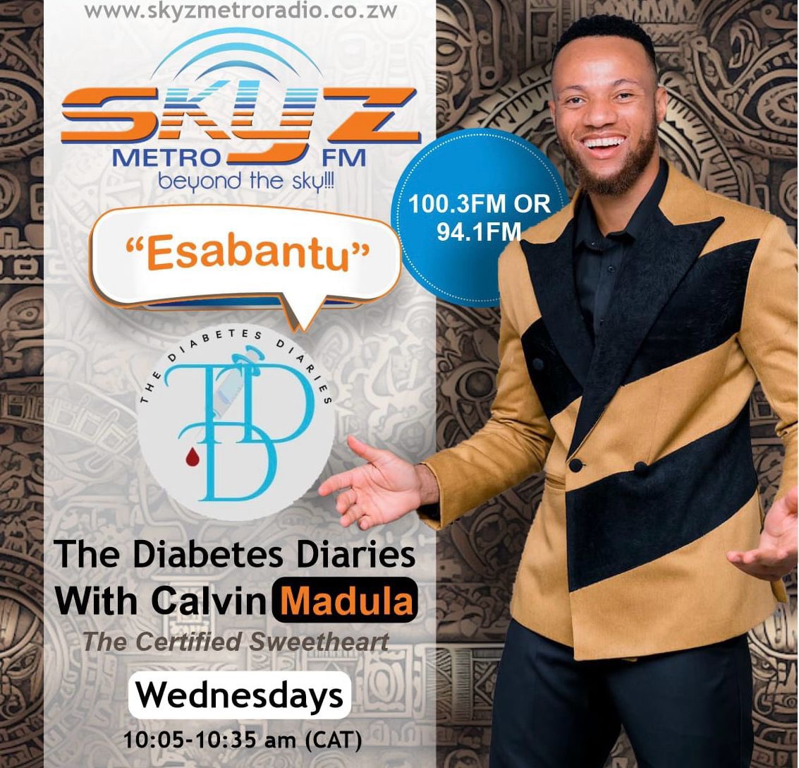 Join me every Wednesdays on @SkyzMetroFM from 10:05-10:35 am CAT on The Diabetes Diaries Show. For streaming 👇 skyzmetroradio.co.zw #TheDiabetesDiariesShow #Healthylifestyleforyoursweetlife