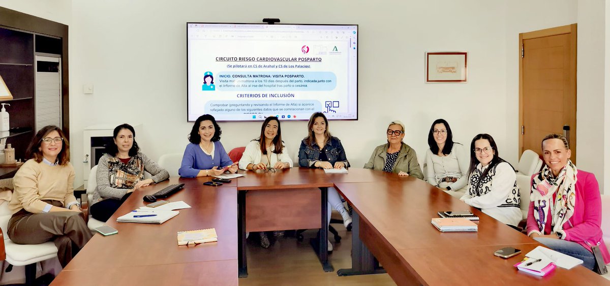 El Grupo de Trabajo Multidisciplinar del <a href="/AGSSurSevilla/">AGS Sur de Sevilla</a> `Mujer y #SaludCardiovascular´ continúa avanzando: reunión coordinando protocolos entre #atenciónprimaria y #atenciónhospitalaria

<a href="/SaludConsumoSe/">Delegación de Salud y Consumo en Sevilla</a> <a href="/SACardiologia/">SACardiología</a>