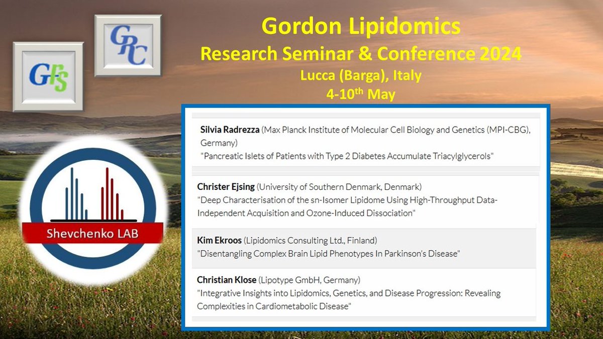 It's a special feeling when young lab members and alumni present their cutting age research on the same conference. Four orals @GordonConf #Lipidomics Conf! Honored and proud of you, Silvia, Kim, Christian & Christer! 
grc.org/lipidomics-grs…
grc.org/lipidomics-con…
#massspec