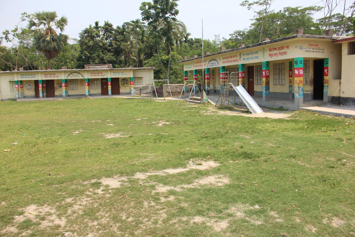 We can take education for granted in this part of the world. But this is an image of an empty primary school playground in Bangladesh. All schools across the country remain closed because of an ongoing heatwave, as climate change impacts on the education of 33m children there!