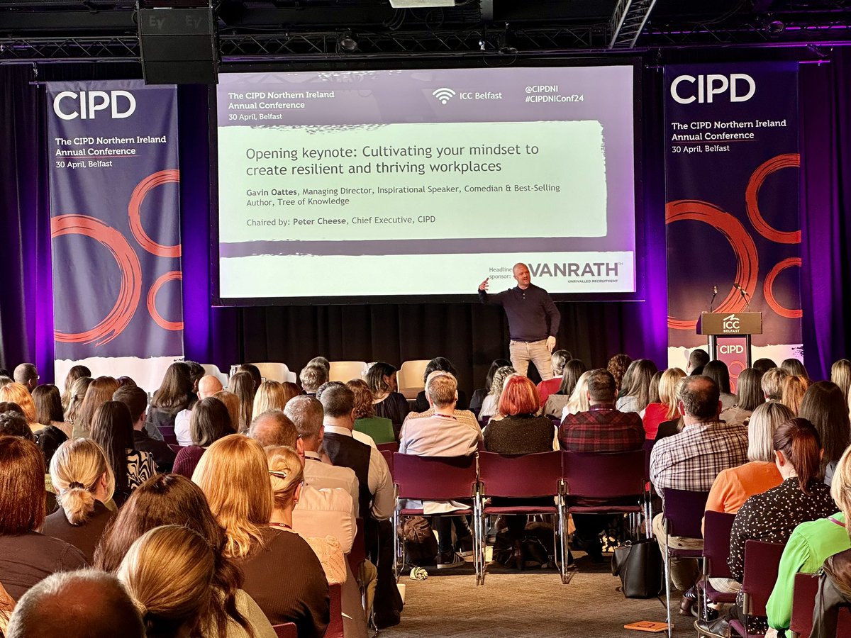 Plant trees you’ll never see. Think about the differences you’ve made. The opportunities you’ve created. The businesses you’ve improved. The careers you have impacted. 
@gavinoattes #CIPDNIConf24