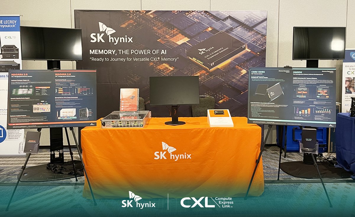Discover the future of data processing at #DevCon2024 with @SKhynix's CXL tech! Need extensive #DRAM capacity expansion? We've got you covered. Join us at booth #7 to connect with our experts and explore how we're leading the #AI revolution. #SKhynix #Server #CMM-DDR5 #CMM #CXL
