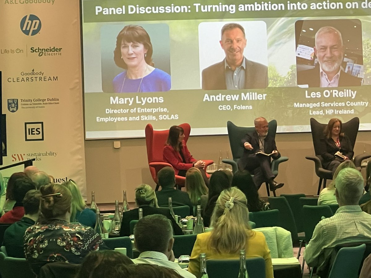 Cormacoc's tweet photo. SOLAS has a stand at the ESG Summit in Croke Park promoting the Green Suite of FET Micro-Qualifications offered through the Education &amp; Training Boards. @ESGSummit @SOLASFET #Greenskills #FET https://t.co/gcp6XRjwKa