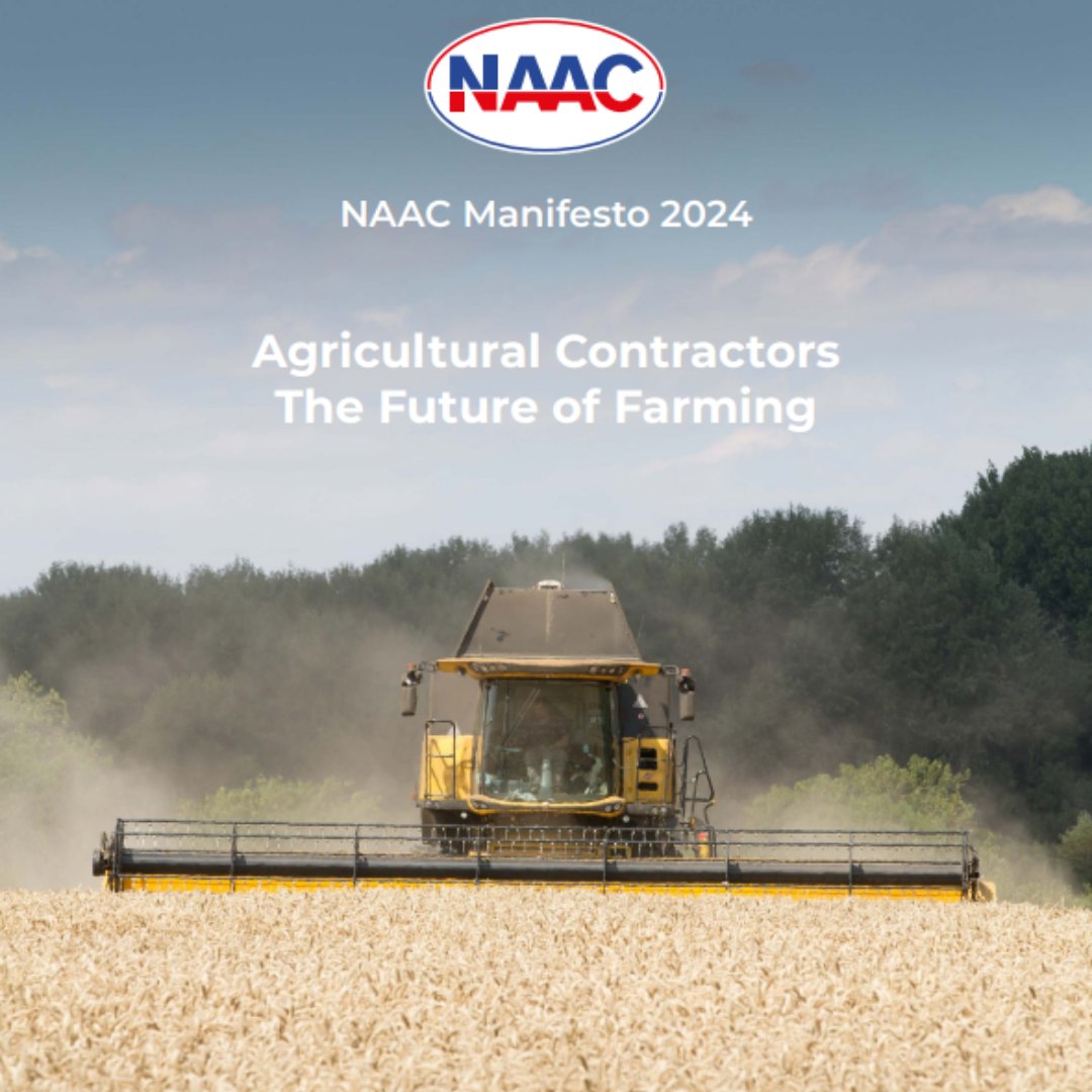 The NAAC Manifesto supports Agricultural Contractors and contains three KEY ASKS. Read it here: naac.co.uk/naac-news/

#AgTwitter #Agriculture #Contractors #Agribusiness #FutureofFarming #SustainableAgriculture
