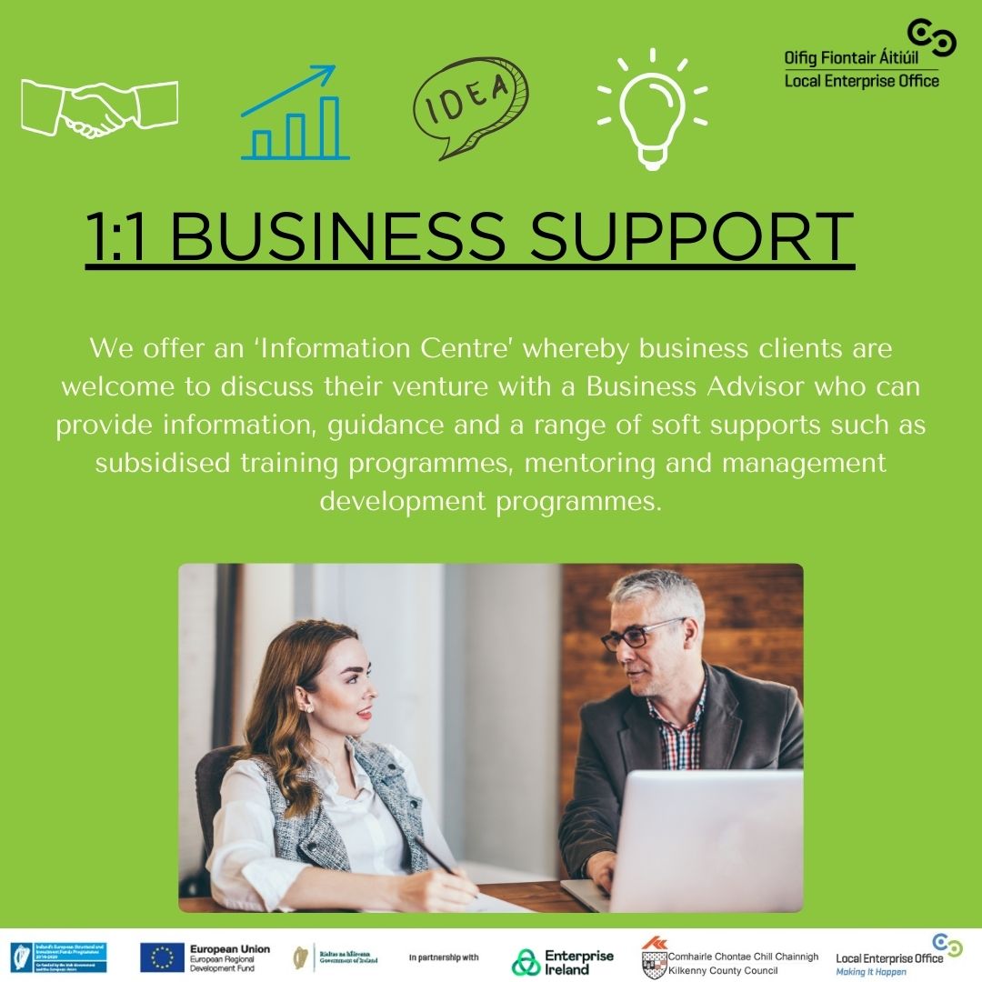 📢 Our confidential advisory service is open to anyone exploring self-employment as an option and those who are currently operating a small business. ☎️ Contact LEO Kilkenny at 056 77 52662 or email info@leo.kilkennycoco.ie for more information. #MakingItHappen